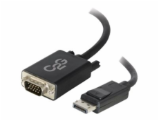 C2G 1m DisplayPort to VGA Adapter Cable - DP to VGA - Black - Kabel DisplayPort - DisplayPort (M) do HD-15 (VGA) (M) - 1 m - černá