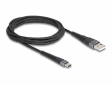 Delock - USB kabel - USB (M) do 24 pin USB-C (M) - USB 2.0 - 20 V - 3 A - 2 m - Podpora USB-C Power Delivery (60 W) - černá