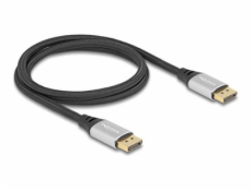 Delock - Kabel DisplayPort - DisplayPort (M) do DisplayPort (M) - DisplayPort 2.1 - 1 m - Podpora 16K60hz - černá, stříbrná