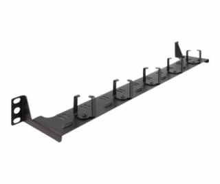 Delock - Kabel vedení pro správu kabelu ve skříni - černá...