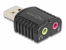 Delock - Zvuková karta - 24 bitů - 96 kHz - mono / stereo - USB 2.0