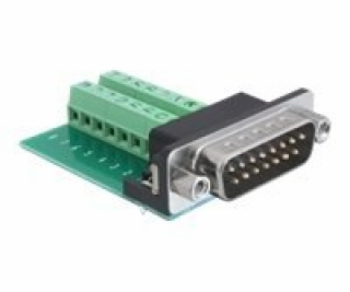 Delock - Sériový adaptér - 15 pin D-Sub (DB-15) (M) do 16...