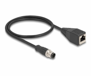 Delock - Síťový kabel - 4 piny M12 (M) do RJ-45 (F) - 50 ...