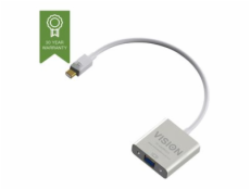 Vision Techconnect - Video adaptér - Mini DisplayPort (M) do HD-15 (VGA) (F) - 22 cm - bílá