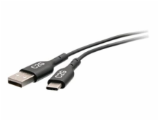 C2G 1.5ft USB C to USB A Adapter Cable - USB 2.0 - 480Mbps - M/M - USB kabel - 24 pin USB-C (M) do USB (M) - USB 2.0 - 50 cm - černá