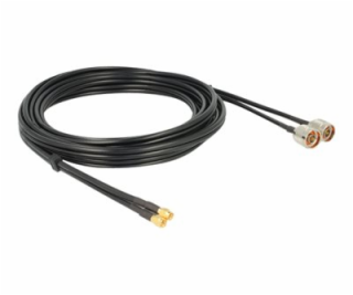 Delock - Kabel antény - SMA s piny (male) do N konektor s...