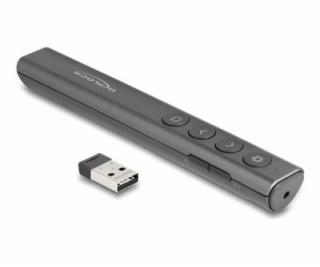 Delock - Dálkový ovladač prezentací - 6 tlačítka - antracit