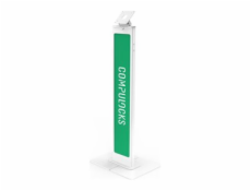 Compulocks BrandMe - Stojan - pro Displej LCD - brandable, with large base plate - bílá - velikost obrazovky: až do 32  - podlahové provedení