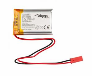 Akyga Li-Pol baterie LP103040 3.7V/1200mAh PCM JST 2.54 2...
