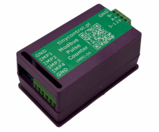 TINYCONTROL čítač pulsů tMPC-04 Modbus pro LK3 a LK4