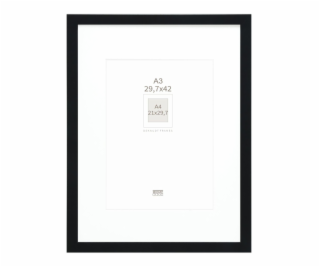 Deknudt S66KF2 P1 DIN A3 29,7x42 Holz schwarz mit Passepa...