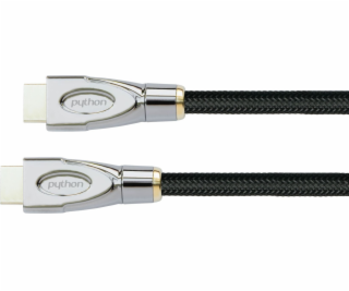 PYTHON HDMI« 2.1 kábel 8K UHD-2 Nylongeflecht schwarz 1,5m