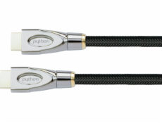 PYTHON HDMI« 2.1 kábel 8K UHD-2 Nylongeflecht schwarz 1,5m