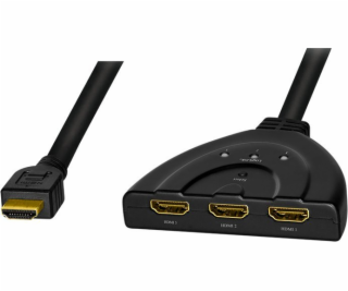 LogiLink Switch HDMI,3 porty,bidirekt (1x3/3x1),4K/30Hz,CEC