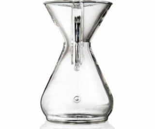 Chex Brewer Chemex Coffee Maker Glass Handle 6 šálků.