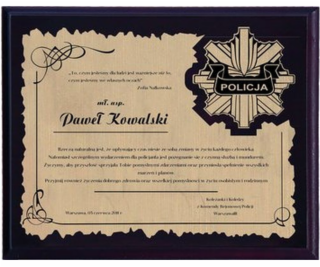 Victoria Sport Diploma z plastu s vyrytým laminátem