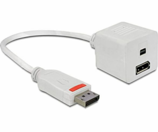 Delock AV adaptér DisplayPort - DisplayPort bílý (61751)