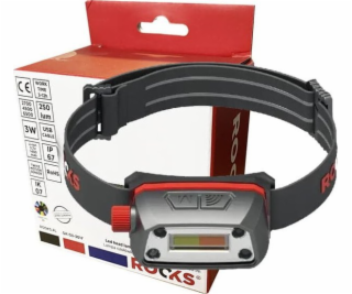 Rooks Čelovka LED Čelovka COB 250Lm Pohybový senzor