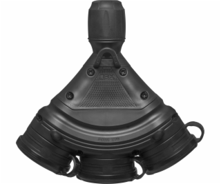 Plastrol Trojitá zásuvka s hermetickou klapkou; 3x2p+Z; I...