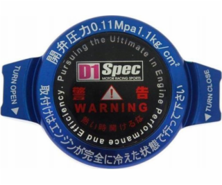 D1Spec záslepka chladiče D1Spec 28mm 1,1 bar modrá