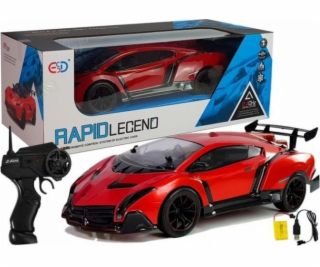 Sportovní auto na dálkové ovládání Lean Sport 1:10 Red R/C