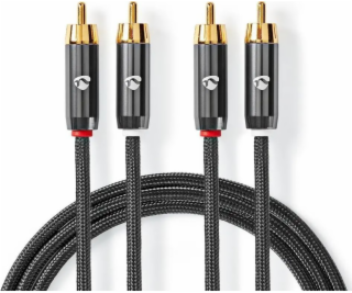 Nedis Kabel Nedis Profigold 2x RCA (cinch) 5m