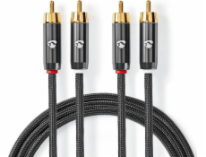 Nedis Kabel Nedis Profigold 2x RCA (cinch) 5m