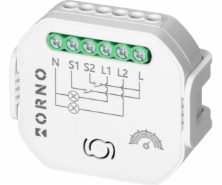 Orno 2-kanálové relé pod omítku se stmívačem Tuya Smart W...