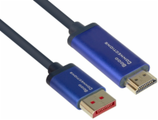 Alcasa AV adaptér Alcasa 4860-SF030B Kabelový adaptér 3m DisplayPort HDMI černá, modrá