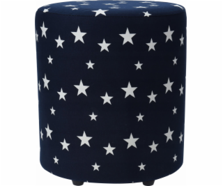 Home Styling Collection STARS Pouf, 30 cm, tmavě modrá s ...