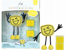 Duronic Glo Pals, Alex Bath Figurka - sada se dvěma smyslovými kostkami, které svítí ve vodě
