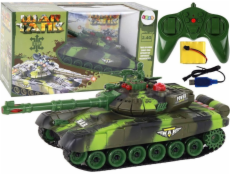 Velký dálkově ovládaný vojenský RC tank LeanToys 360 stupňů
