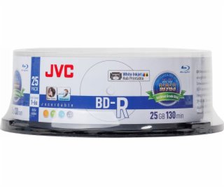 JVC JVC BD-R 25GB 6X INKJET BÍLÝ ARCHIVNÍ TISKNUTÉ VODOTĚ...
