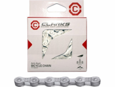 Cyklistický řetěz Clarks CLARKS C10AR, 10-rychlostní, 116 článků, 1/2x11/128, článek, antikorozní, stříbrný