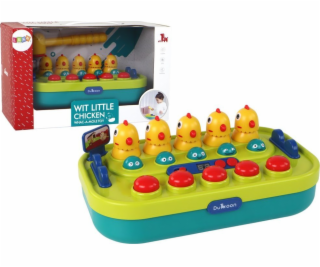 Arkádová hra LeanToys Whac-a-Mole Chicks Hammer Světla Zv...