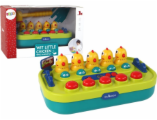Arkádová hra LeanToys Whac-a-Mole Chicks Hammer Světla Zvuky Na baterie