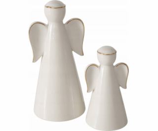 Boltze Dvě porcelánové figurky VELIDEN, bílí andělé