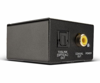 Lindy Toslink AV adaptér – RCA (Cinch) x2 černý (70309)