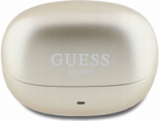 Guess Guess Bluetooth sluchátka GUTWST88MCTGD TWS + dokovací stanice Gold/Gold Capsule Printed Logo