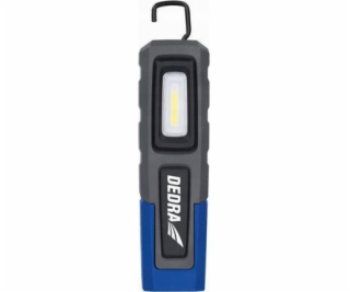 Dedra COB LED svítilna + SMD LED + UV, 400lm, háček, magnet