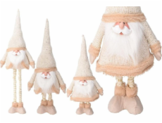 Vánoční dekorace Vánoční dekorace Santa Claus na teleskopických nohách zlatá 30x18x100cm