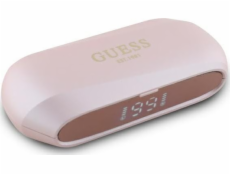 Guess Guess Bluetooth sluchátka GUTWSC2MCDSP TWS + dokovací stanice růžové/růžové podlouhlé metalické tištěné logo
