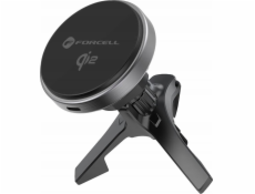 Držák do auta ForCell FORCELL F-GRIP Rapid Charge s Qi2 15W indukčním nabíjením kompatibilní s MagSafe šedá