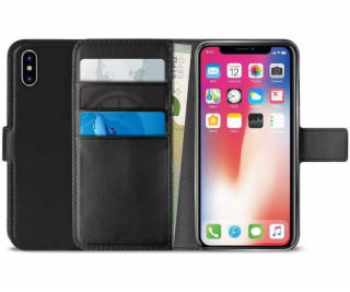 Puro Booklet Wallet Case iPhone Xs Max + stand up black