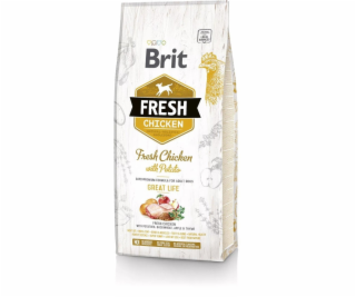 Brit Fresh Chicken with Potato Adult Great Life 12kg gran...