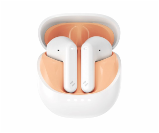 Havit TW931 - Bezdrátová sluchátka TWS, bílá a oranžová