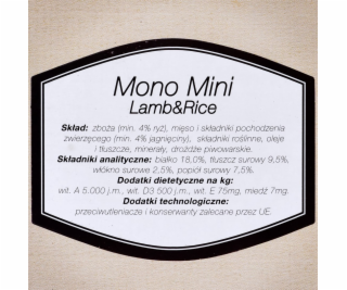 Bosch Mono Mini Lamb&Rice 0,9 kg