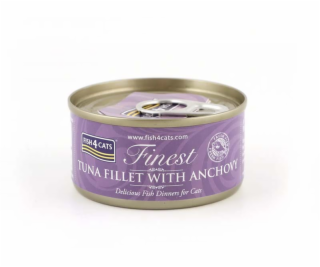 FISH4CATS Tuna fillet with anchovy - mokré krmivo pro koč...