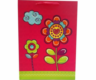 JU-PITER Dárková taška 3D květiny 8868A 31x242x12cm p12, ...