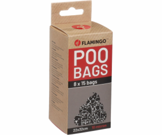 Flamingo Basic Heady Sáčky na exkrementy černé 8x15ks